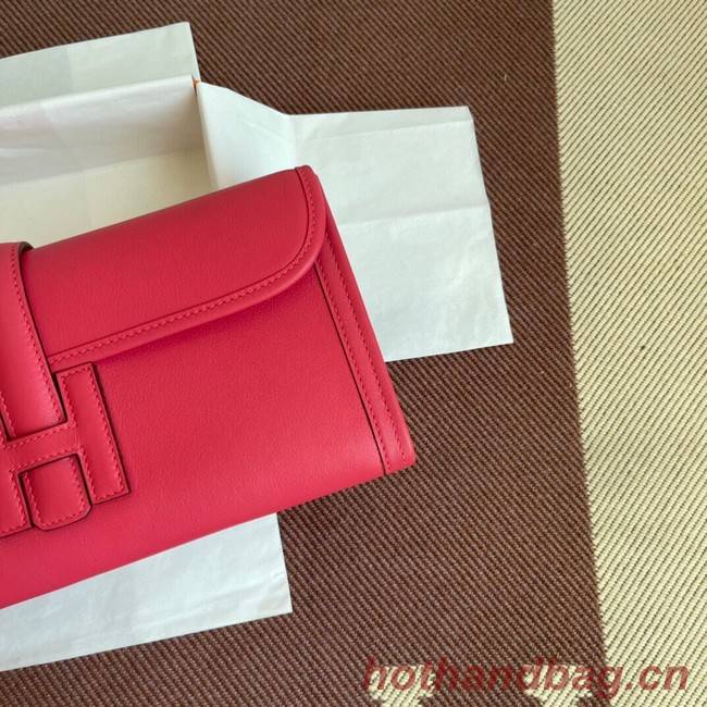 Hermes Original jige swift Leather Clutch 37088 plum