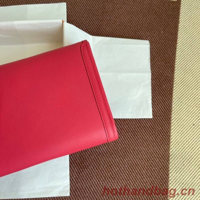 Hermes Original jige swift Leather Clutch 37088 plum