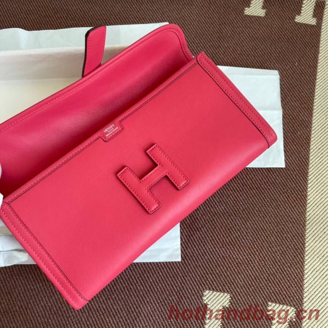 Hermes Original jige swift Leather Clutch 37088 plum