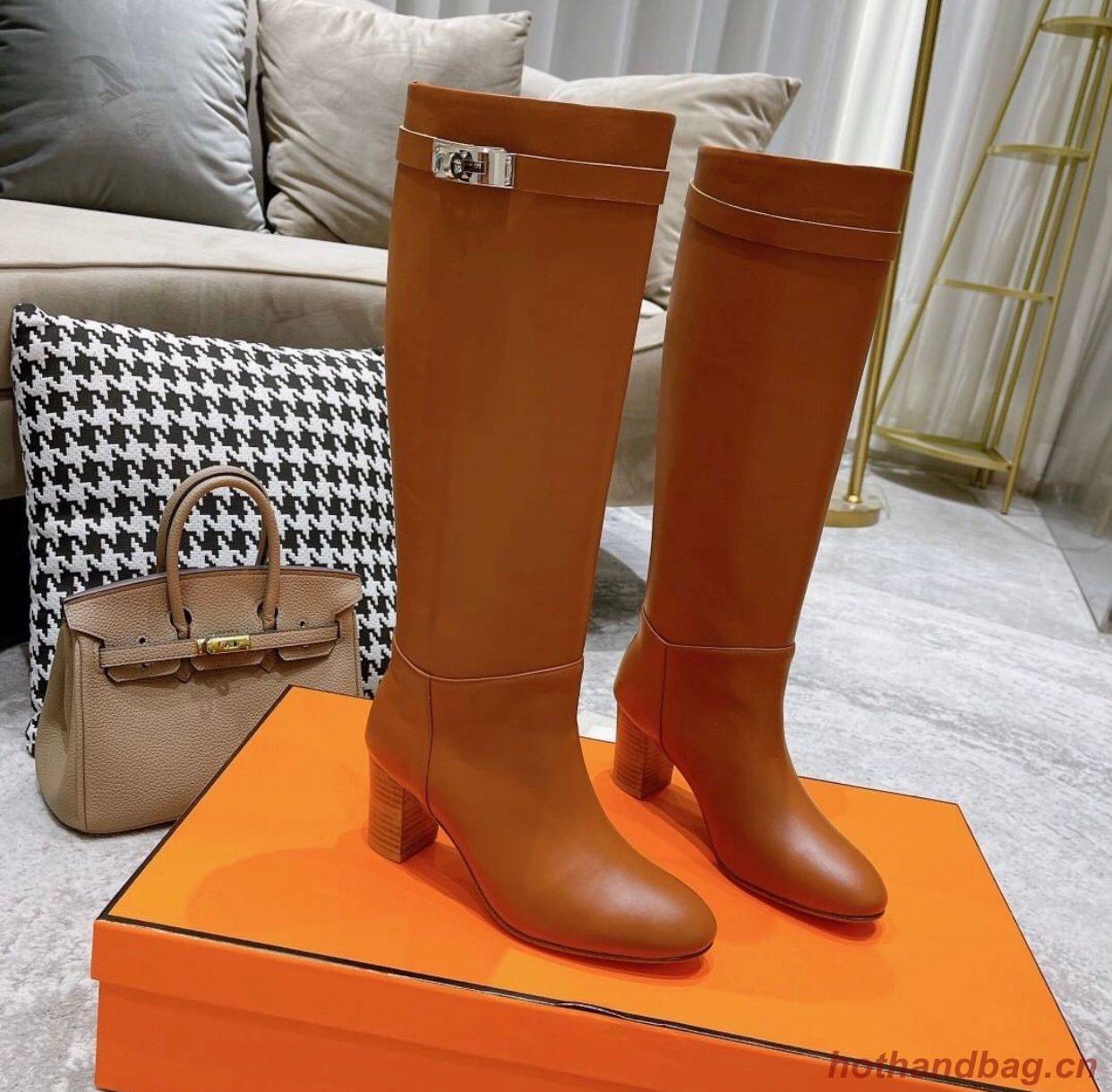 Hermes Boots Shoes H28239 Brown