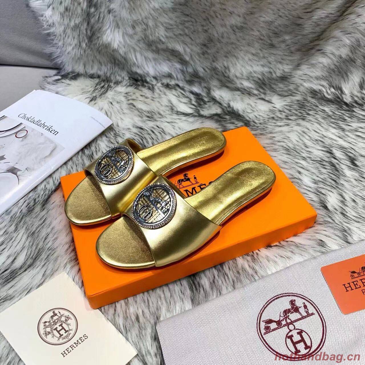 Hermes Shoes HO8860 Gold