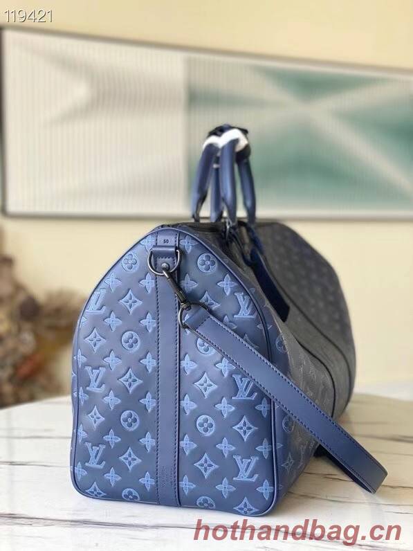 Louis Vuitton KEEPALL BANDOULIERE 50 M45731 Navy Blue