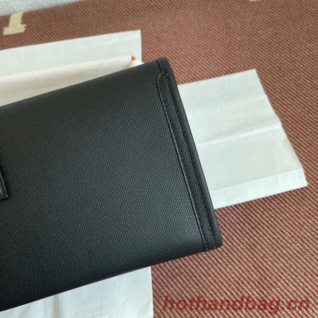 Hermes Original Espom Leather Clutch 37088 black