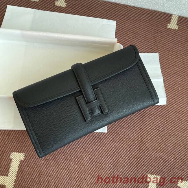 Hermes Original Espom Leather Clutch 37088 black