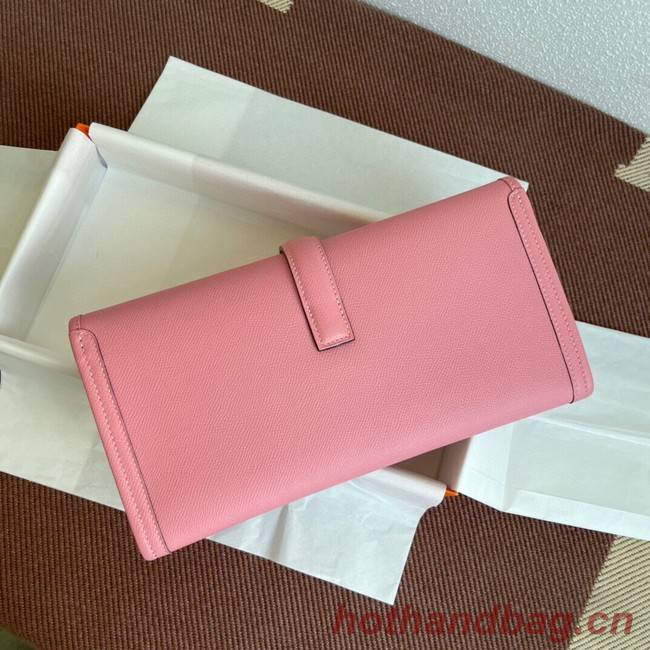 Hermes Original Espom Leather Clutch 37088 cherry blossoms