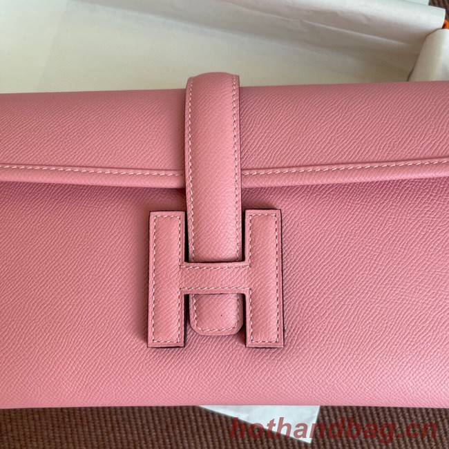 Hermes Original Espom Leather Clutch 37088 cherry blossoms