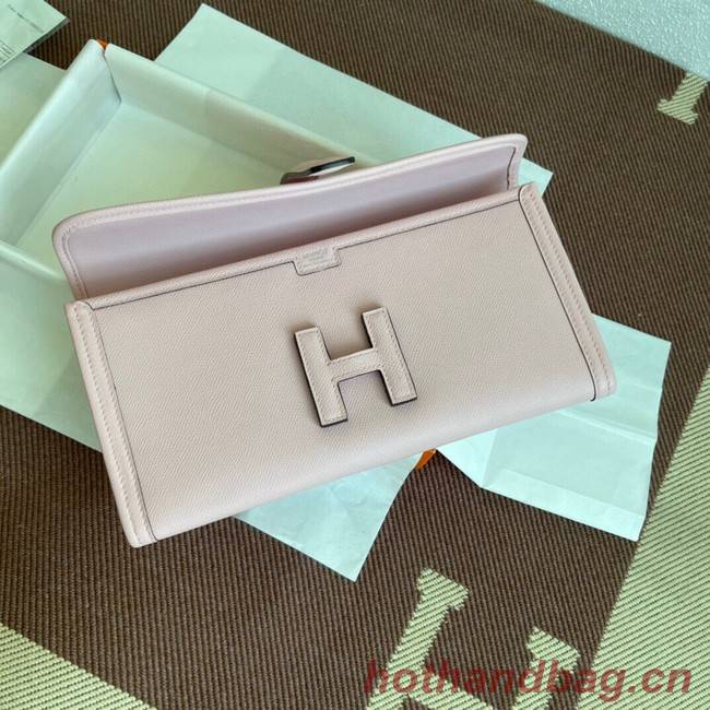 Hermes Original Espom Leather Clutch 37088 light pink