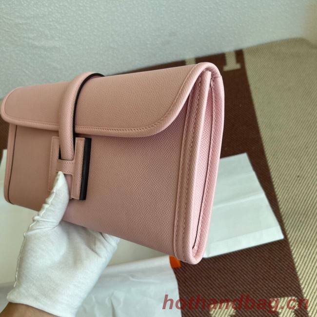 Hermes Original Espom Leather Clutch 37088 light pink