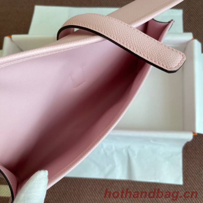 Hermes Original Espom Leather Clutch 37088 light pink