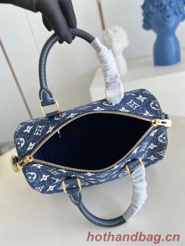 Louis Vuitton Monogram denim M59609 Navy Blue