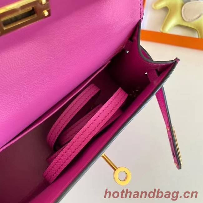 Hermes Kelly 19cm Shoulder Bags Epsom Leather KL19 Gold hardware Lavender