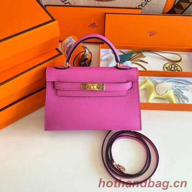 Hermes Kelly 19cm Shoulder Bags Epsom Leather KL19 Gold hardware Lavender