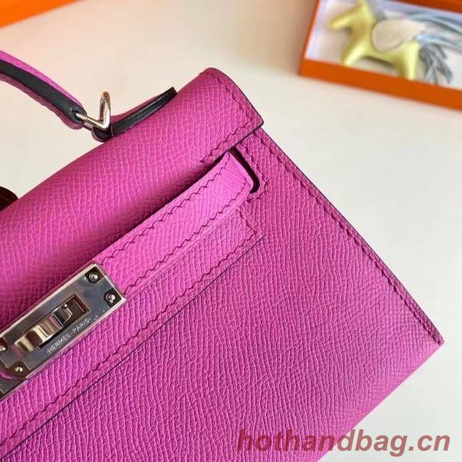 Hermes Kelly 19cm Shoulder Bags Epsom Leather KL19 Silver hardware Lavender