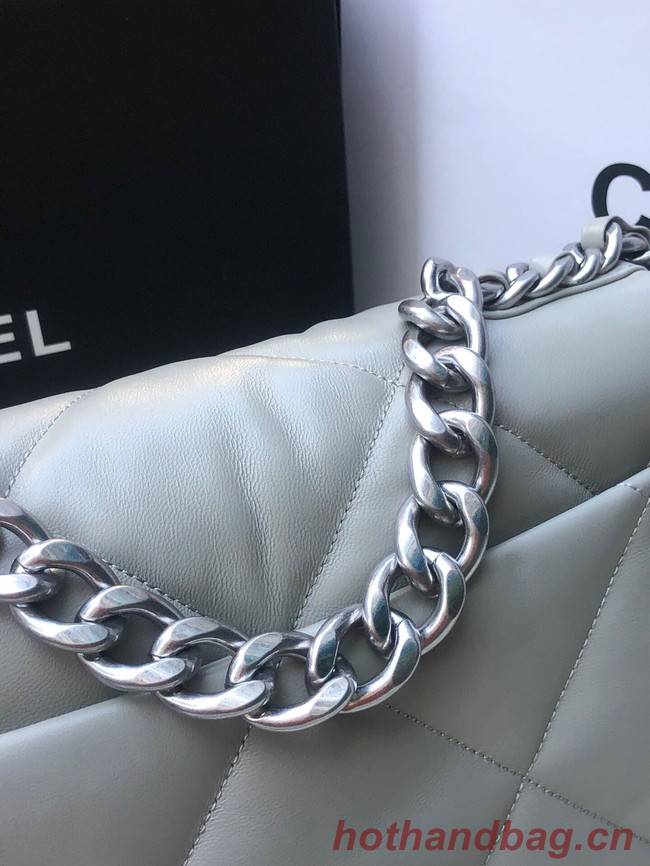 CHANEL Lambskin 19 Flap Bag AS1160N gray