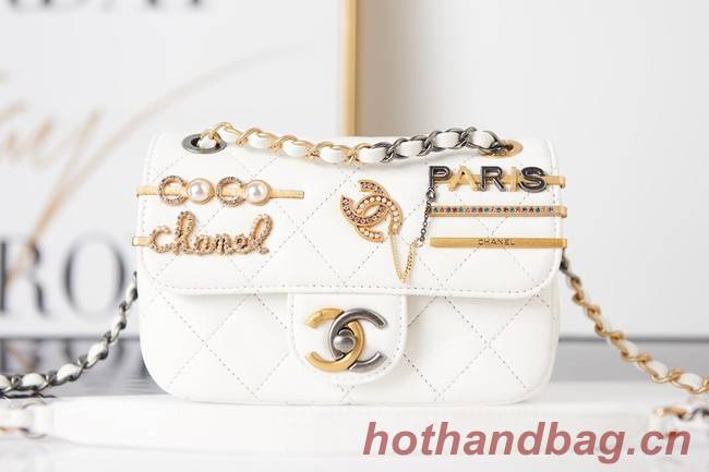 Chanel SMALL FLAP BAG AS2979 white