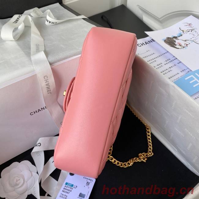 Chanel SMALL Lambskin FLAP BAG AS1792 pink