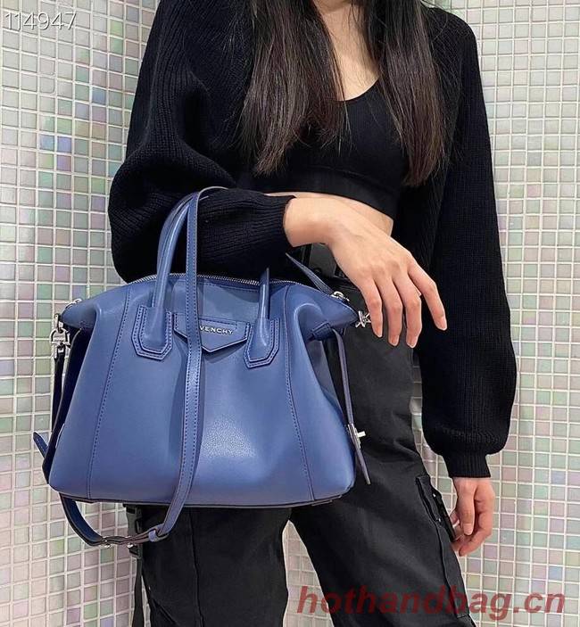 GIVENCHY Original Leather Shoulder Bag 63188 blue