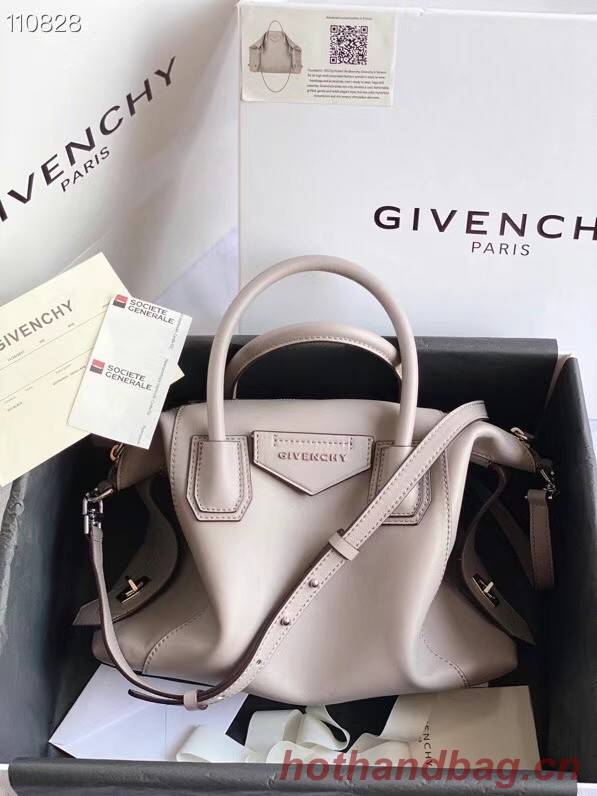 GIVENCHY Original Leather Shoulder Bag 63188 light gray