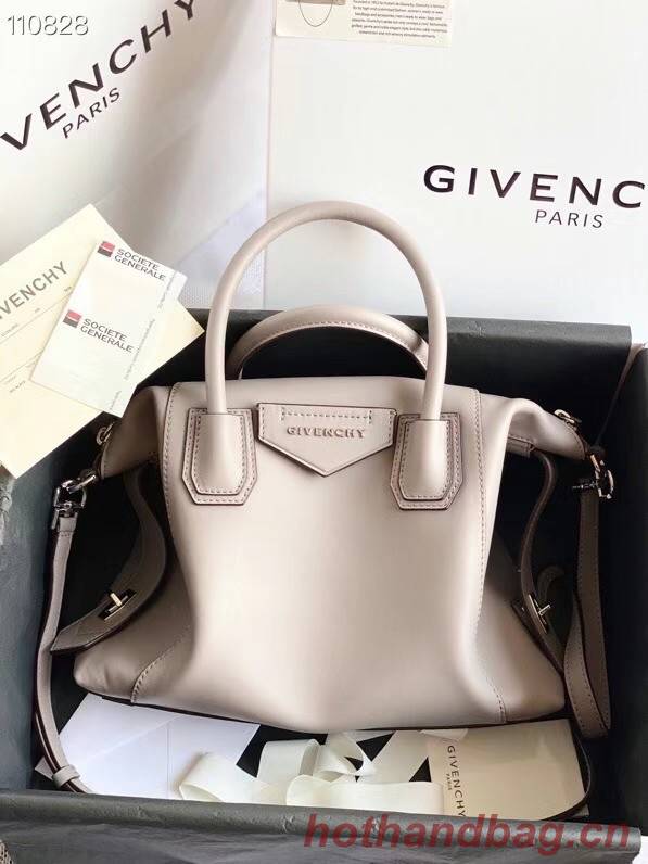 GIVENCHY Original Leather Shoulder Bag 63188 light gray