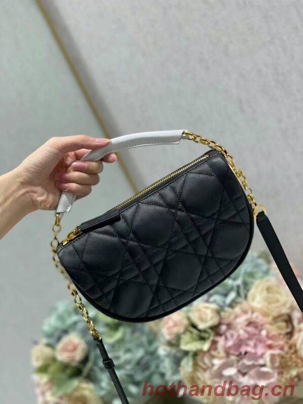 DIOR Shoulder Bag Cannage Lambskin C0617 black