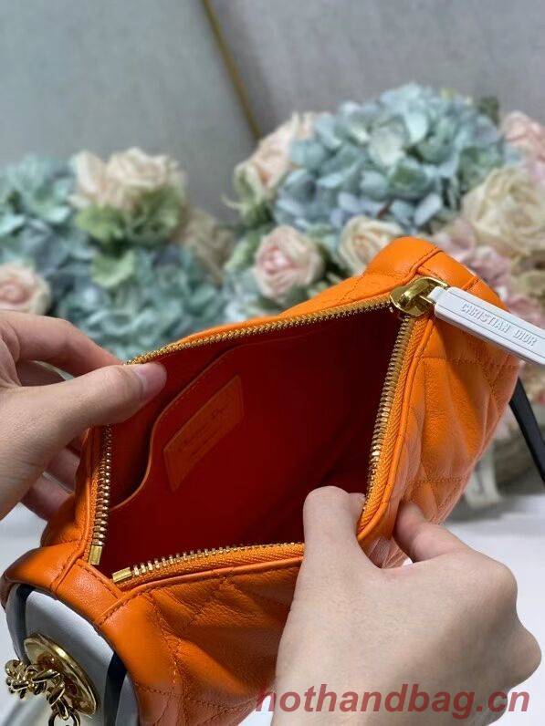 DIOR Shoulder Bag Cannage Lambskin C0617 orange