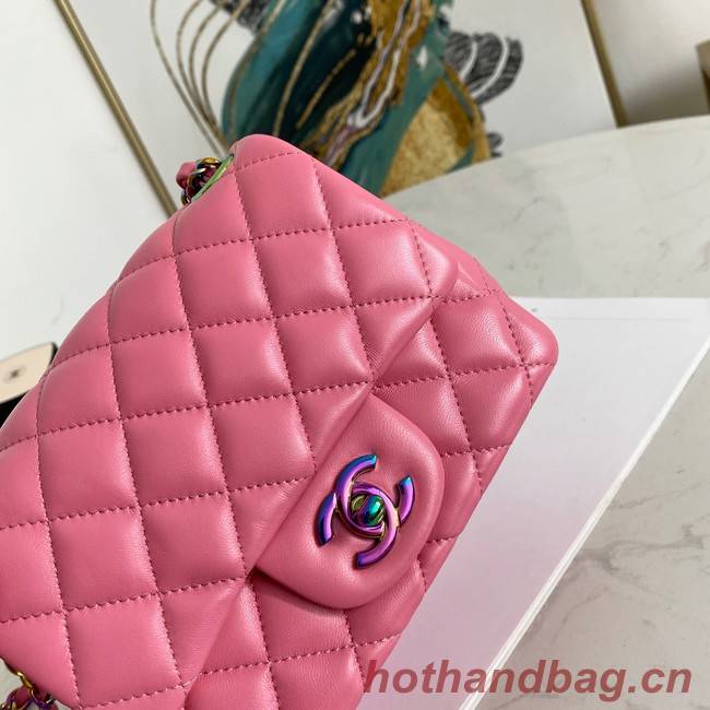 Chanel Flap Lambskin Shoulder Bag 1115 rose