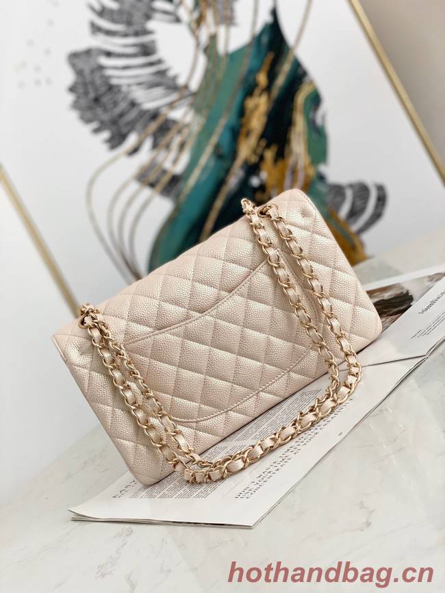 Chanel Flap Grained Calfskin Shoulder Bag AS1112 cream