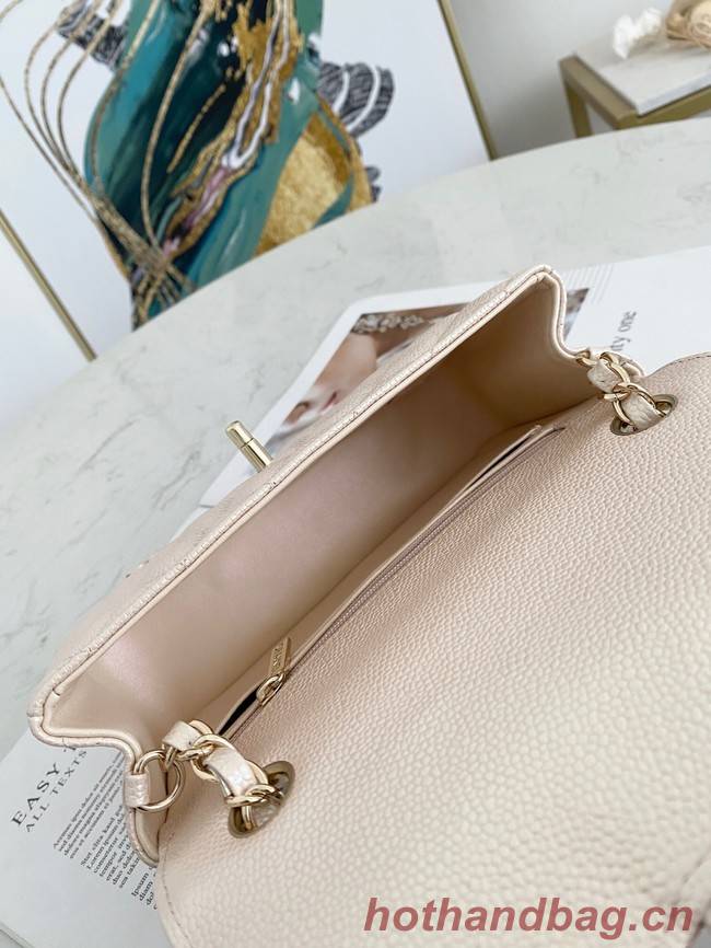 Chanel Flap Grained Calfskin Shoulder Bag AS1116 cream