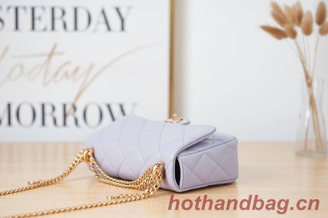 Chanel Flap Lambskin small Shoulder Bag AS3114 Lavender