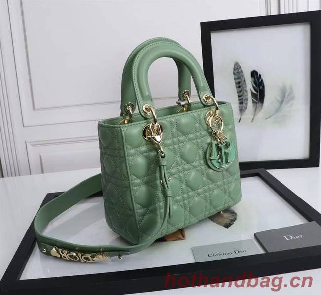 LADY DIOR MY ABCDIOR BAG Cannage Lambskin M0538O green