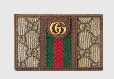 Gucci Ophidia GG card case 597617 brown