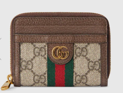 Gucci Ophidia GG card case wallet 658552 brown