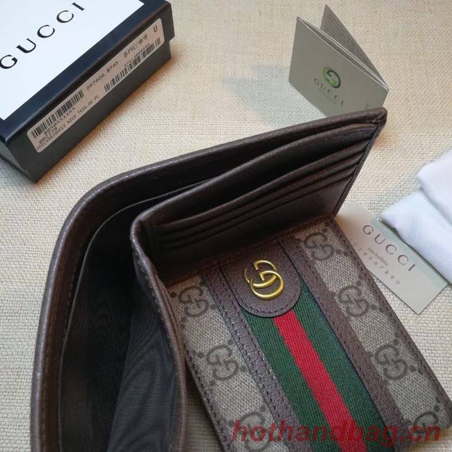 Gucci Ophidia GG wallet 597606 brown