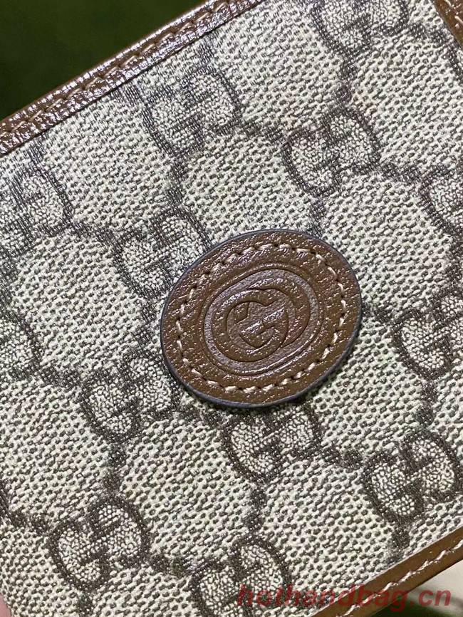 Gucci Wallet with Interlocking G 671652 brown