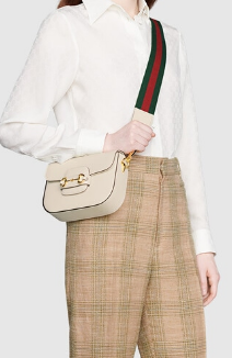 Gucci Horsebit 1955 mini bag 658574 White