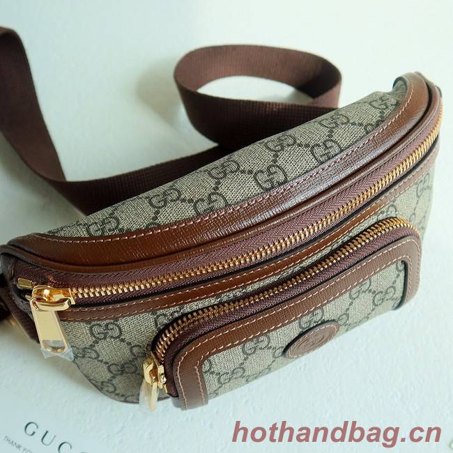 Gucci Belt bag with Interlocking G 682933 Brown