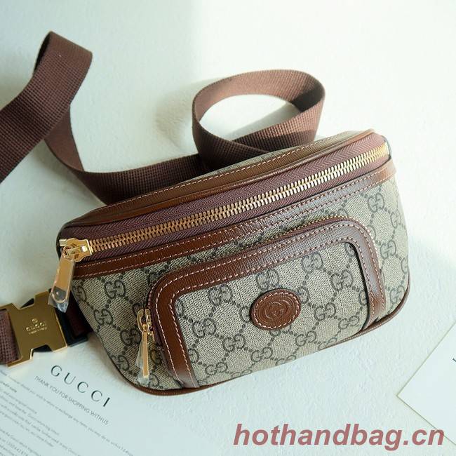 Gucci Belt bag with Interlocking G 682933 Brown