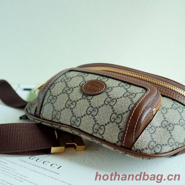 Gucci Belt bag with Interlocking G 682933 Brown