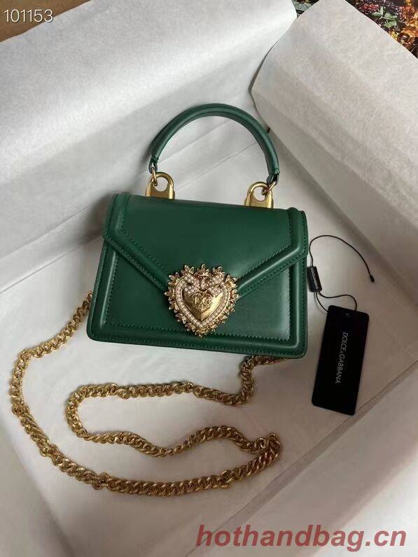 Dolce & Gabbana Origianl Leather Shoulder Bag 4011 green