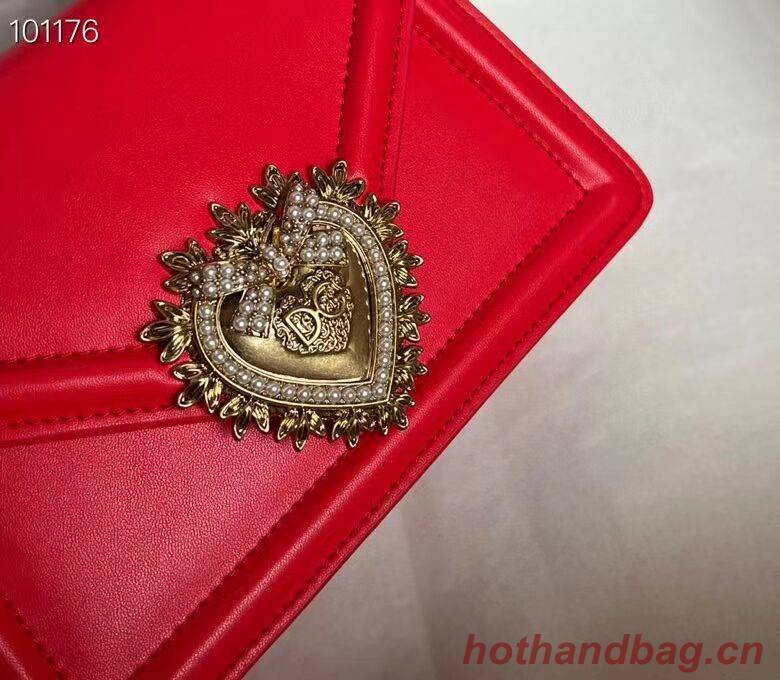 Dolce & Gabbana Origianl Leather Shoulder Bag 4011 red