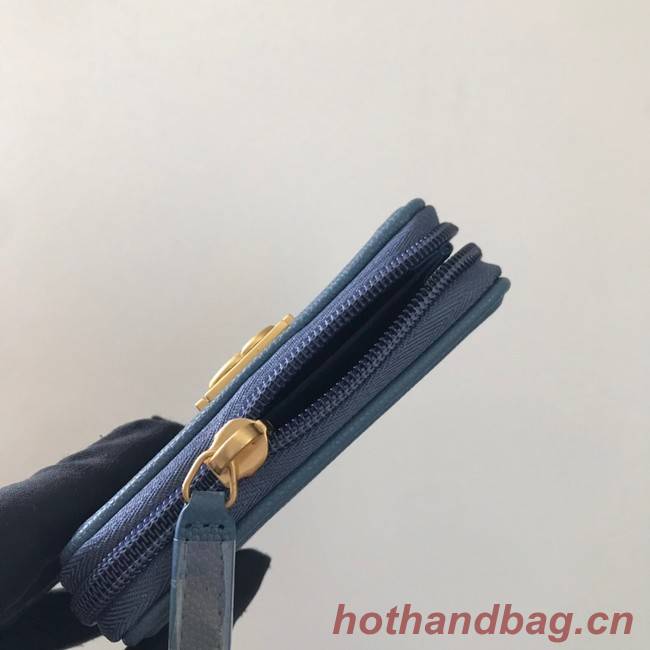 BOY CHANEL Coin Purse A80602 blue