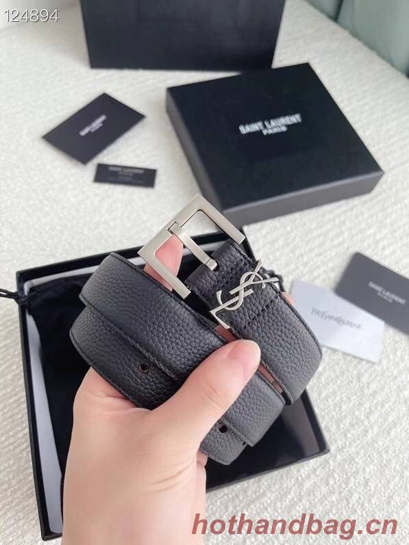 YSL calf leather 30MM BELT SL1458