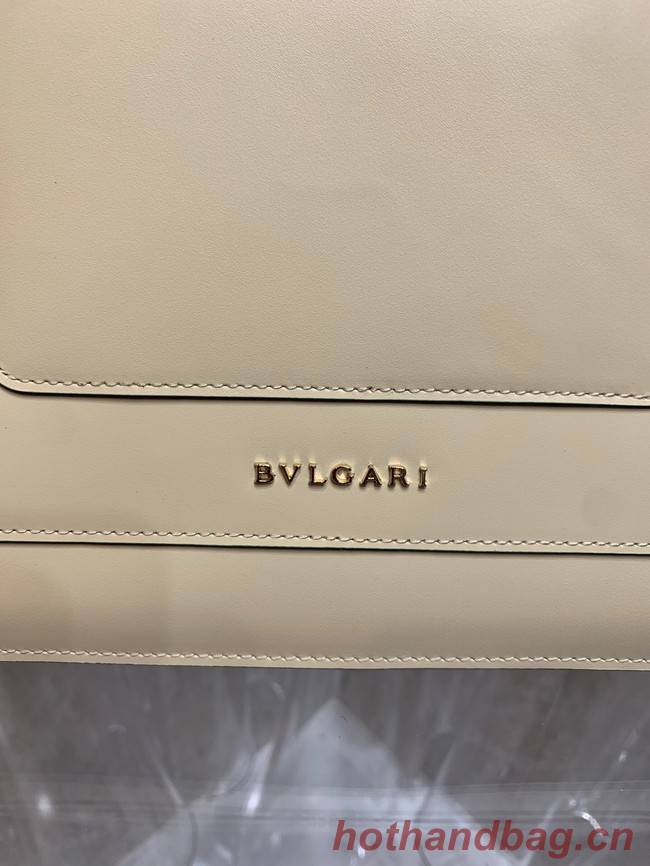 Bvlgari Serpenti Forever leather small crossbody bag 35106 cream