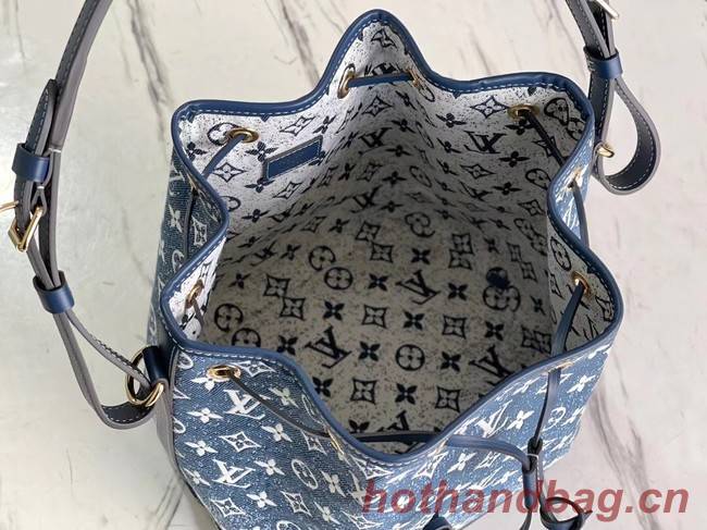 Louis Vuitton Monogram denim M59606 Navy Blue