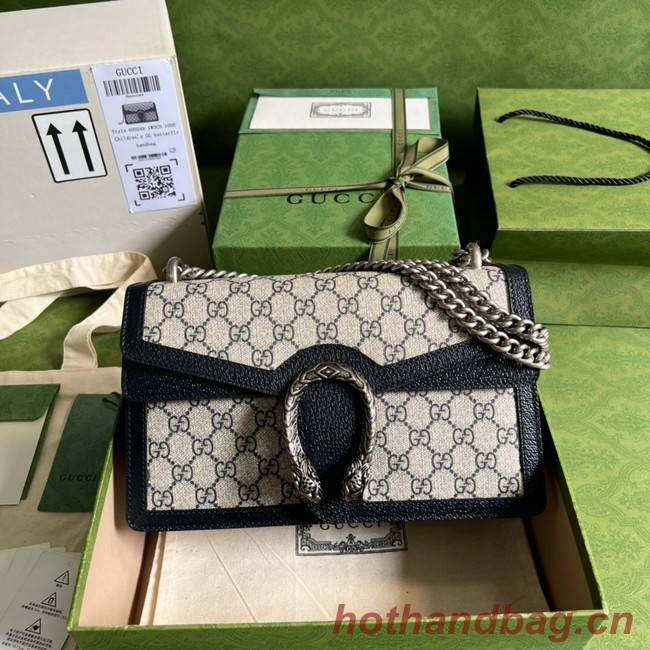 Gucci Dionysus small GG shoulder bag 400249 Blue