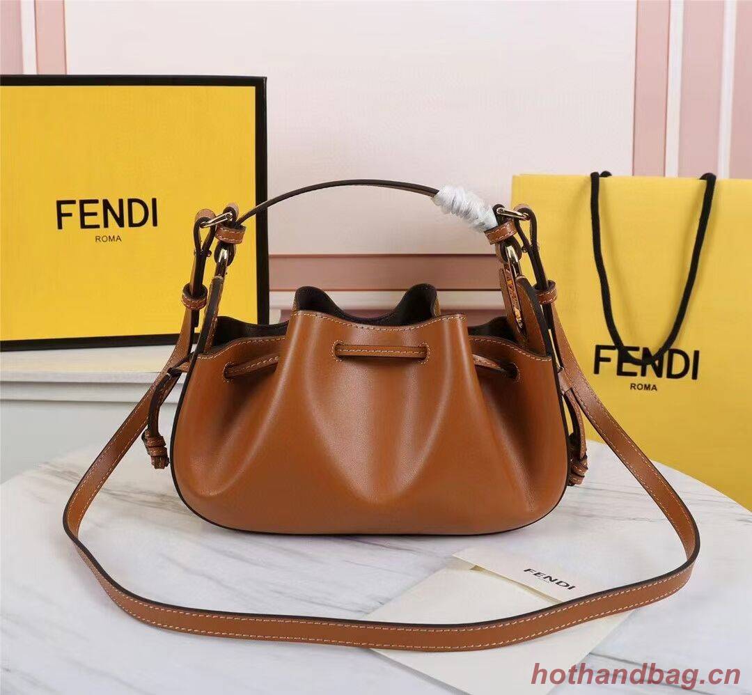 FENDI TOUCH leather bag 8BS059 Caramel