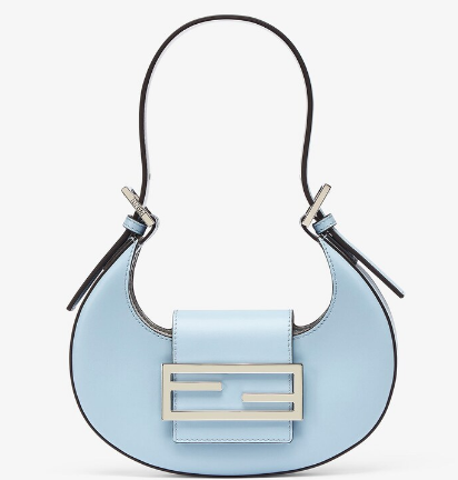 Fendi Cookie Light blue leather mini bag 8BS065A