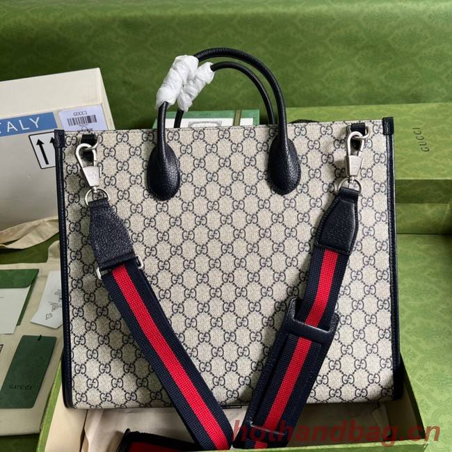 Gucci Medium tote with Interlocking G 674148 blue