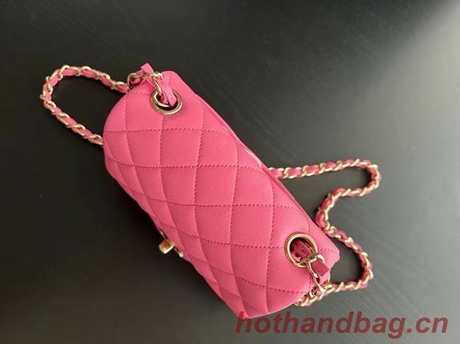 Chanel MINI Flap Bag Original Sheepskin Leather 1115 Plum