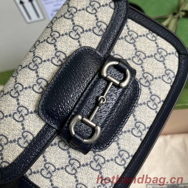 Gucci Horsebit 1955 GG mini bag 658574 blue